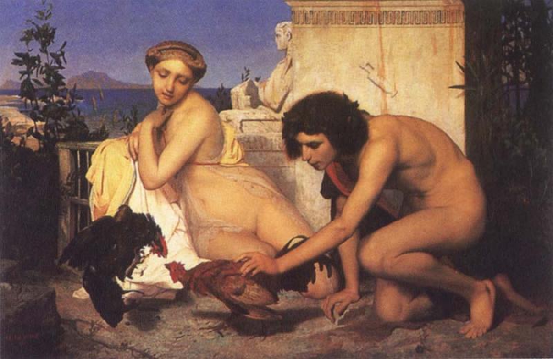 Jean Leon Gerome The Cock Fight oil painting picture